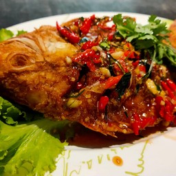 ปลาทับทิมราดพริก