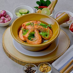 กุ้งอบวุ้นเส้น