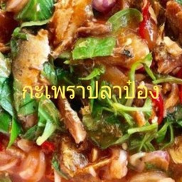 กะเพราปลาป๋อง(กับ)