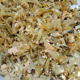 ผัดผักกาดดองใส่ไข่