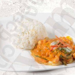 ฉู่ฉี่ไข่ดาว ราดข้าว