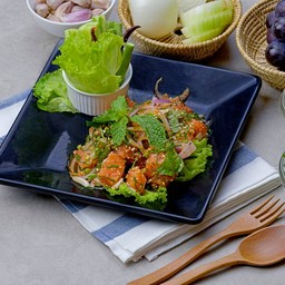 ศิลา ลาบปลาแซลมอน