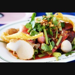 เกาเหลาเย็นตาโฟแห้ง