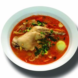 ต้มยำน่องไก่น้ำข้น