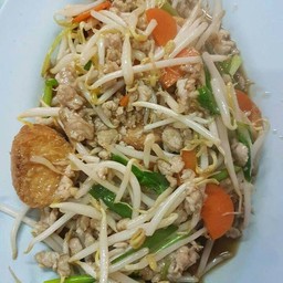 ผัดถั่วงอกเต้าหู้หมูสับ