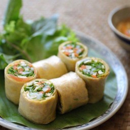 Cuon Saigon Recipe / ปอเปี๊ยะไข่ไส้ผัก