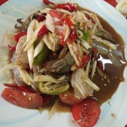 ตำปูปลาร้ากุ้งสด