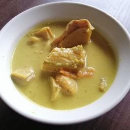 แกงไตปลากะทิกระเพาะ​หมู​