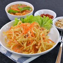 ส้มตำทอด