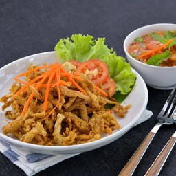 ตำเห็ดทอด