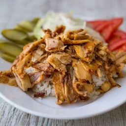เคบับไก่พร้อมข้าว