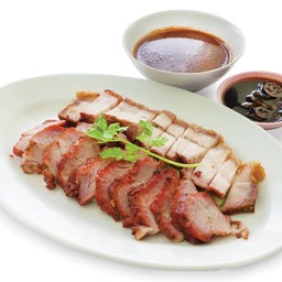 หมูแดงหมูกรอบ BBQ and Crispy pork