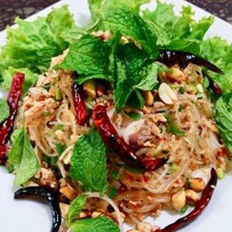 ลาบวุ้นเส้นใส่เห็ดรวมเจ