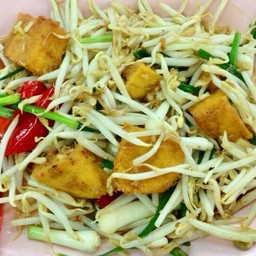 ผัดถั่วงอกใส่เต้าหู้เจ