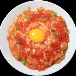 D8 ข้าวหน้าแซลมอนเนงิ