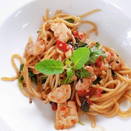 สปาเก็ตตี้ขี้เมา (ราคาเริ่มต้นที่เนื้อไก่)