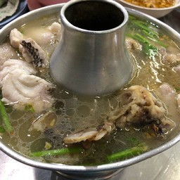 เกาเหลาหัวปลากับเนื้อปลาต้มเผือก