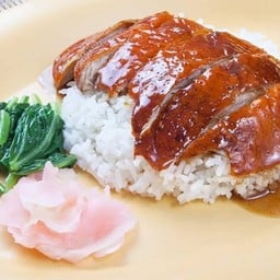 ข้าวหน้าเป็ดย่างหนังกรอบ