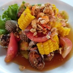 ตำข้าวโพดหอยแครง