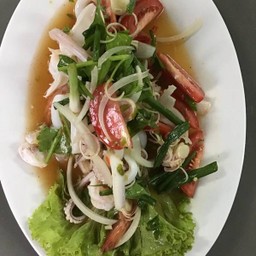 ยำทะเล Mixed seafood salad with chili