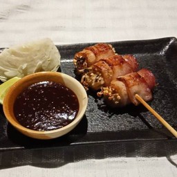 Enoki Becon (เห็ดเข็มทองห่อเบคอน)