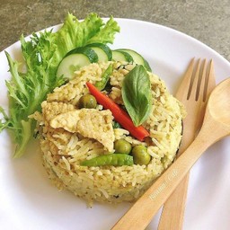 ข้าวผัดเขียวหวานหมู , ไก่