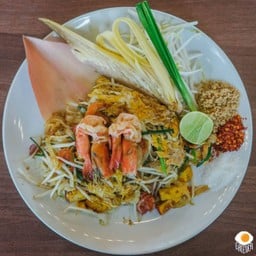 ผัดไทยกุ้งสด