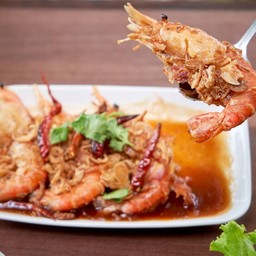 กุ้งทอดซอสมะขาม