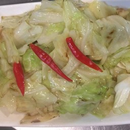 ผัดกล่ำปลีผัดน้ำปลา