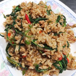 ข้าวผัดกะเพราหมู