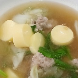 ต้มจืดเต้าหู้หมูสับ