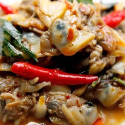 เนื้อหอยลายผัดพริกเผา