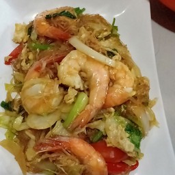 ผัดวุ้นเส้นกุ้ง