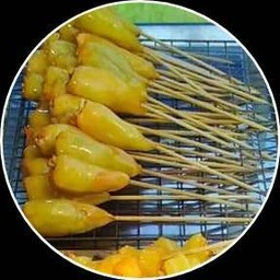 หมึกกล้วยยัดไส้ไข่ปรุงรส