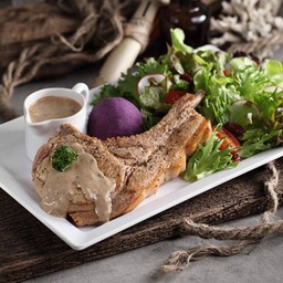 สเต็กหมูคุโรบูตะแคริเบียน