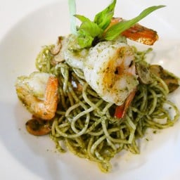 สปาเก็ตตี้เพสโต้กุ้ง