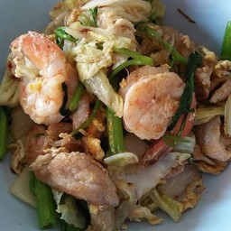สุกี้แห้ง กุ้ง