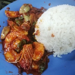 แพนงกุ้งราดข้าว