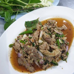 ลาบเนื้อสุก