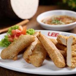 เต้าหู้และเผือกทอด