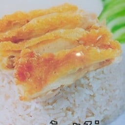 ข้าวมันไก่ทอด