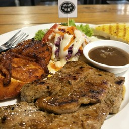 สเต็กจับคู่สุดคุ้ม(หมูจับคู่หมูไม่ได้แล้วนะครับ)