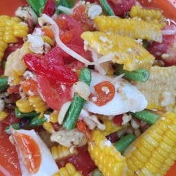 ตำข้าวโพดไข่เค็ม