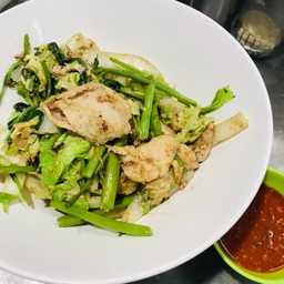 สุกี้แห้งไก่