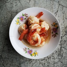 กุ้งผัดน้ำปลาดี