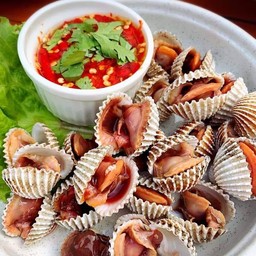 หอยแครงลวกจิ้ม