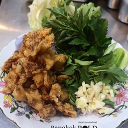 เมี่ยงผักสดกับขนมจีน