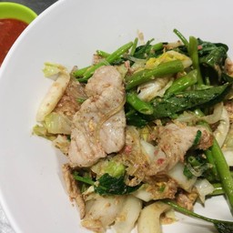 สุกี้แห้งหมู