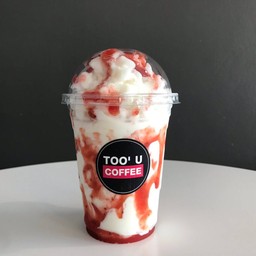 นมสดสตรอเบอรี่ปั่น (Strawberry)
