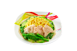 ราดหน้าบะหมี่กรอบหมู (ร้านราดหน้า-สุกี้ สยามอินเตอร์)